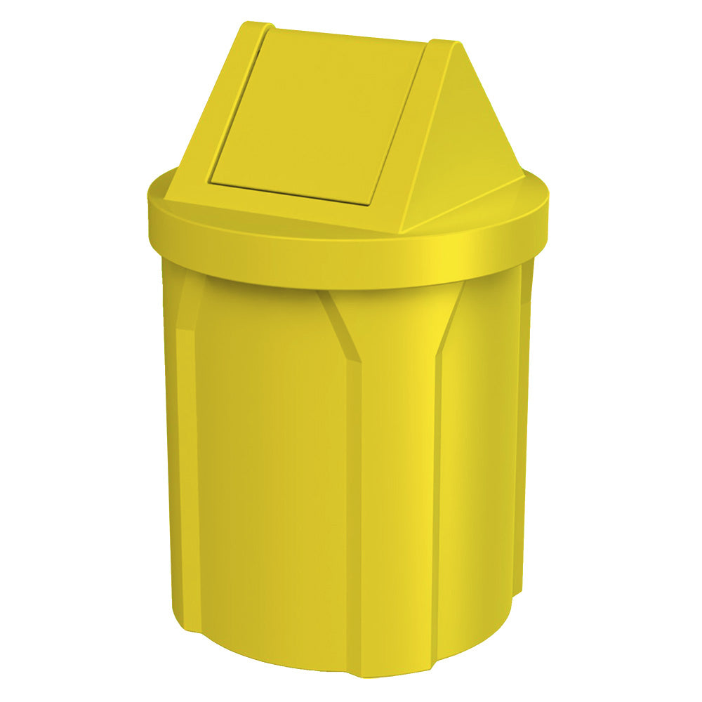 42 Gallon Classic Round | Swing Top Lid - Assembly - Green - Anchorline Supply