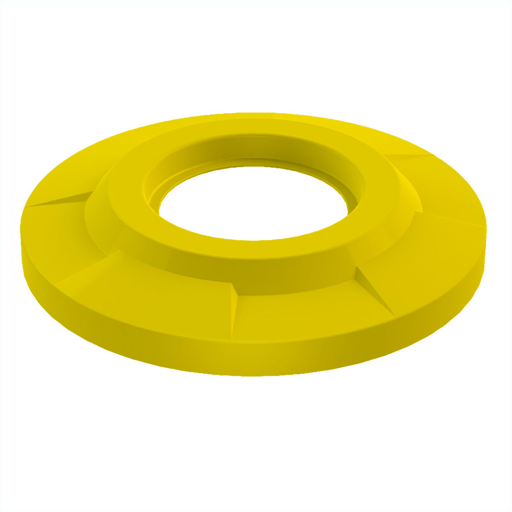 3-PACK - Flat Top with 11.5" Hole (fits 42 & 55 gallon round) - Orange - Anchorline Supply