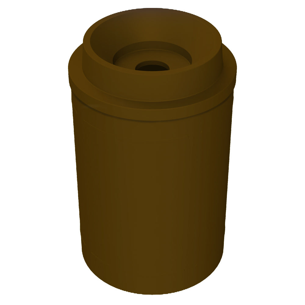 55 Gallon Classic Round | Funnel with 5"Hole Lid - Assembly - Light Granite - Anchorline Supply