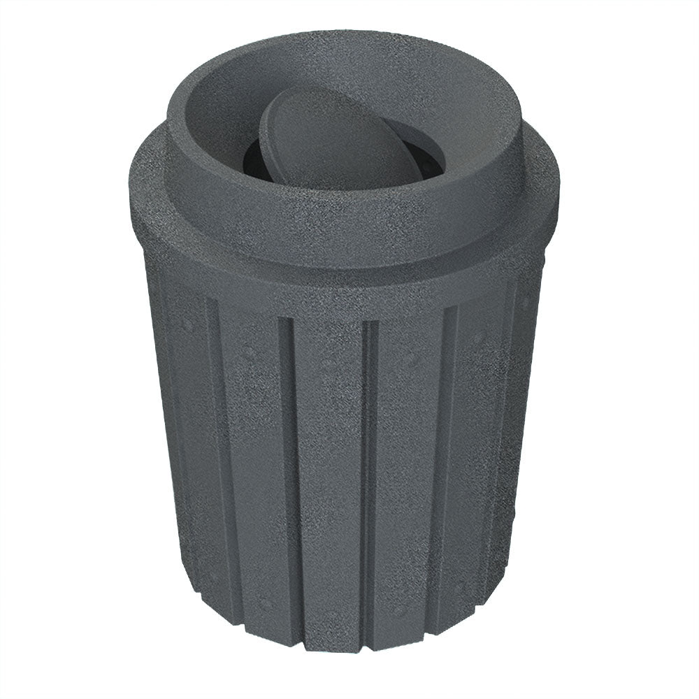 42 Gallon Signature Round | Funnel Top with Bug Barrier - Assembly - White - Anchorline Supply