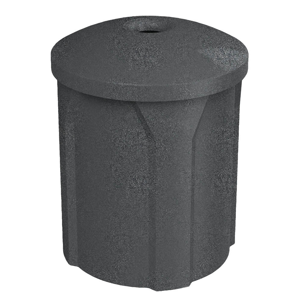 42 Gallon Classic Round | Mushroom Lid - Assembly - Brown Granite - Anchorline Supply