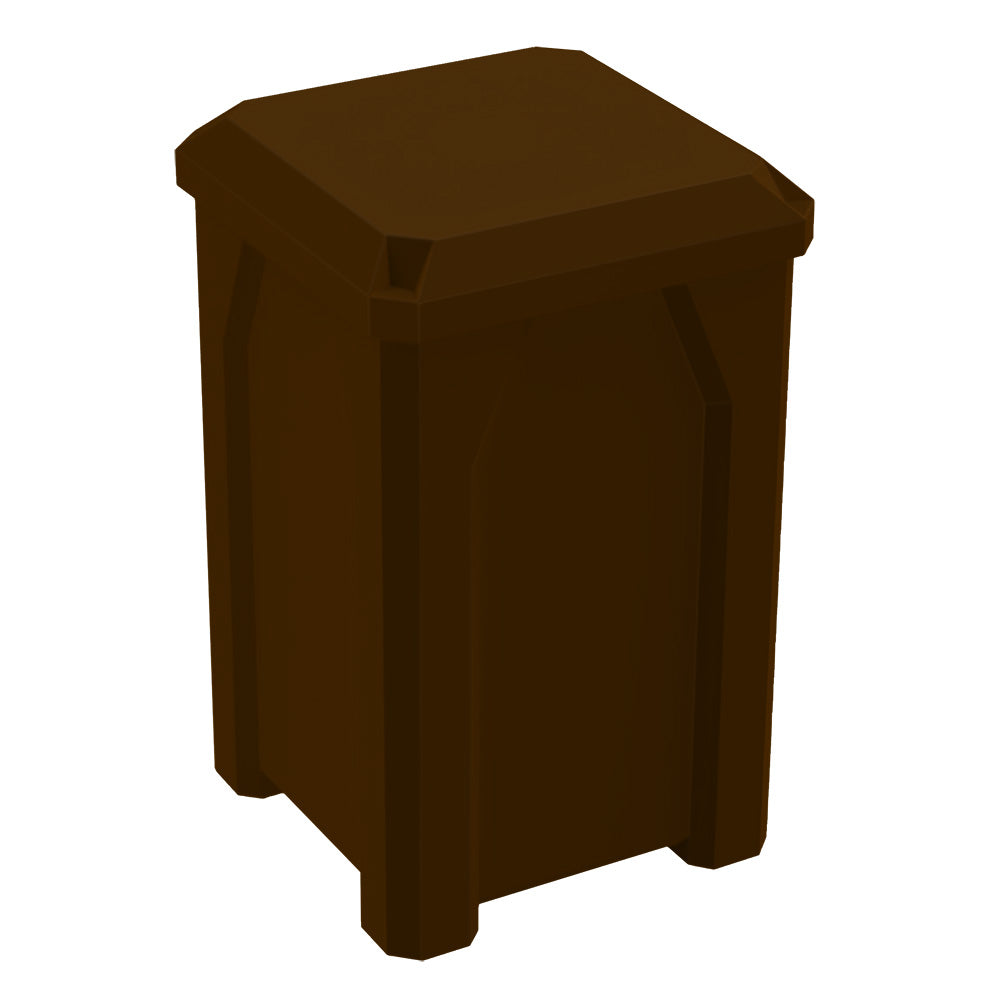 32 Gallon Classic Square | Flat Lid Dust Cover - Assembly - Beige Granite - Anchorline Supply