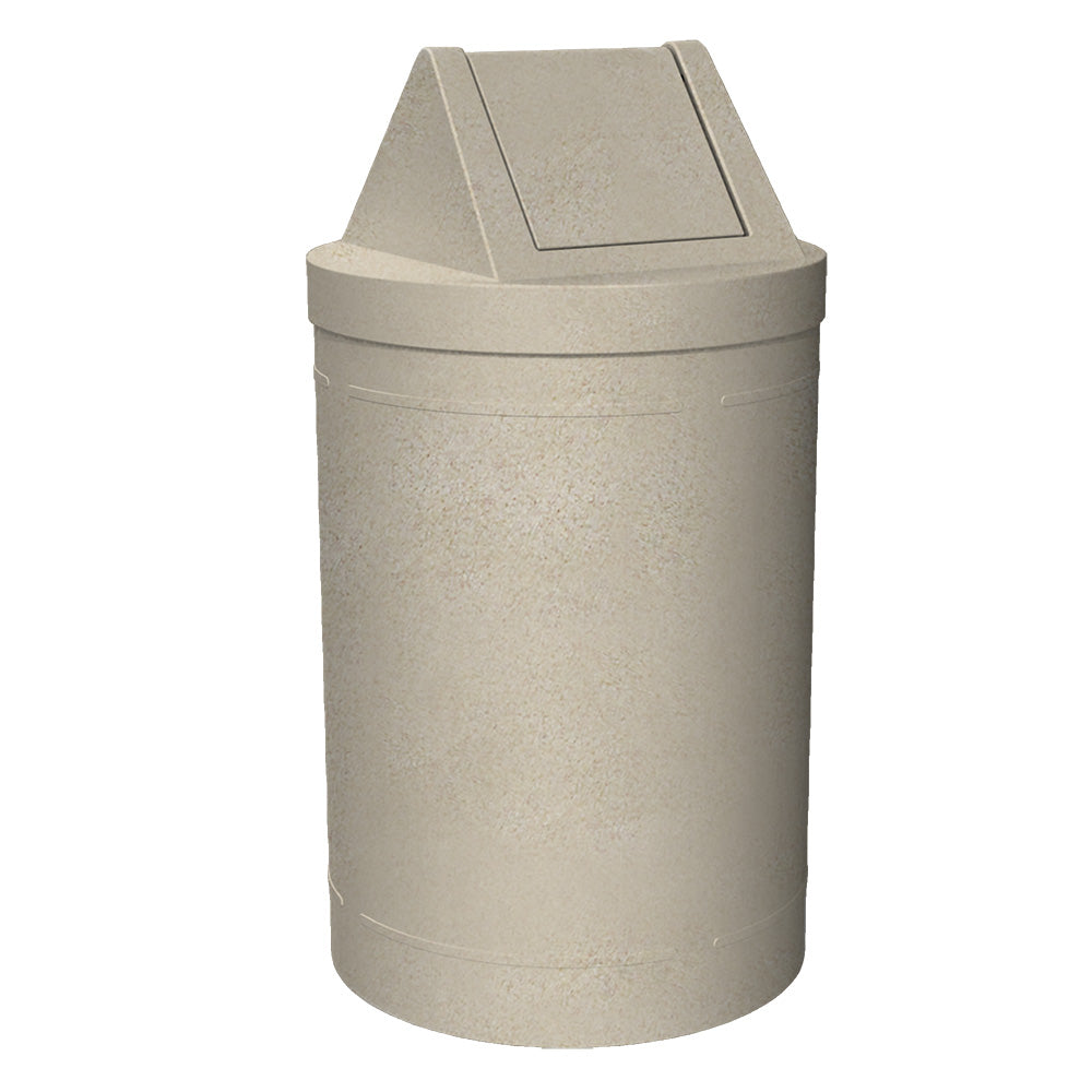 55 Gallon Classic Round | Swing Top - Assembly - Light Granite - Anchorline Supply