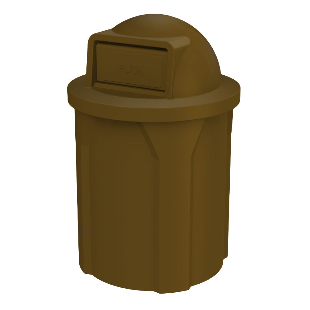 42 Gallon Classic Round | Dome Top Lid - Assembly - Dark Granite - Anchorline Supply