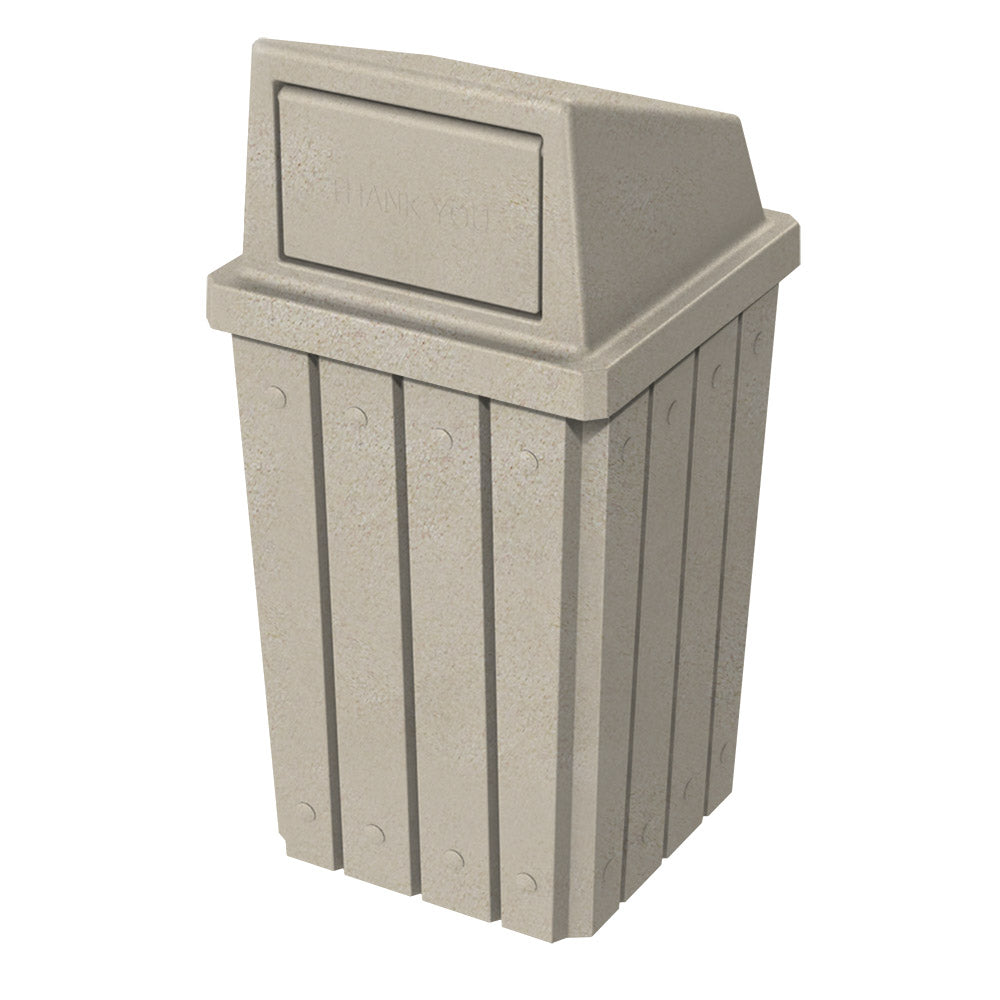 32 Gallon Signature Square | Dome Top Lid - Assembly - Anchorline Supply