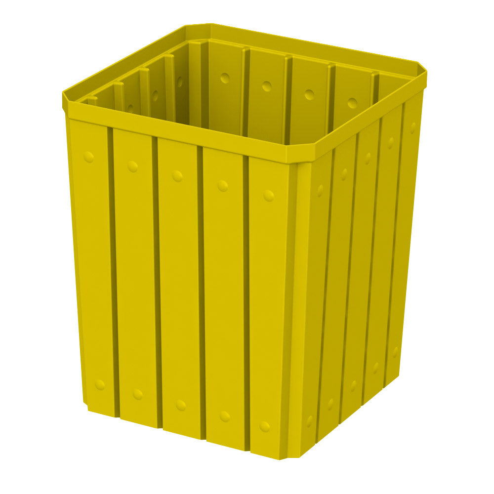 52 Gallon Square Signature Receptacle - Green - Anchorline Supply