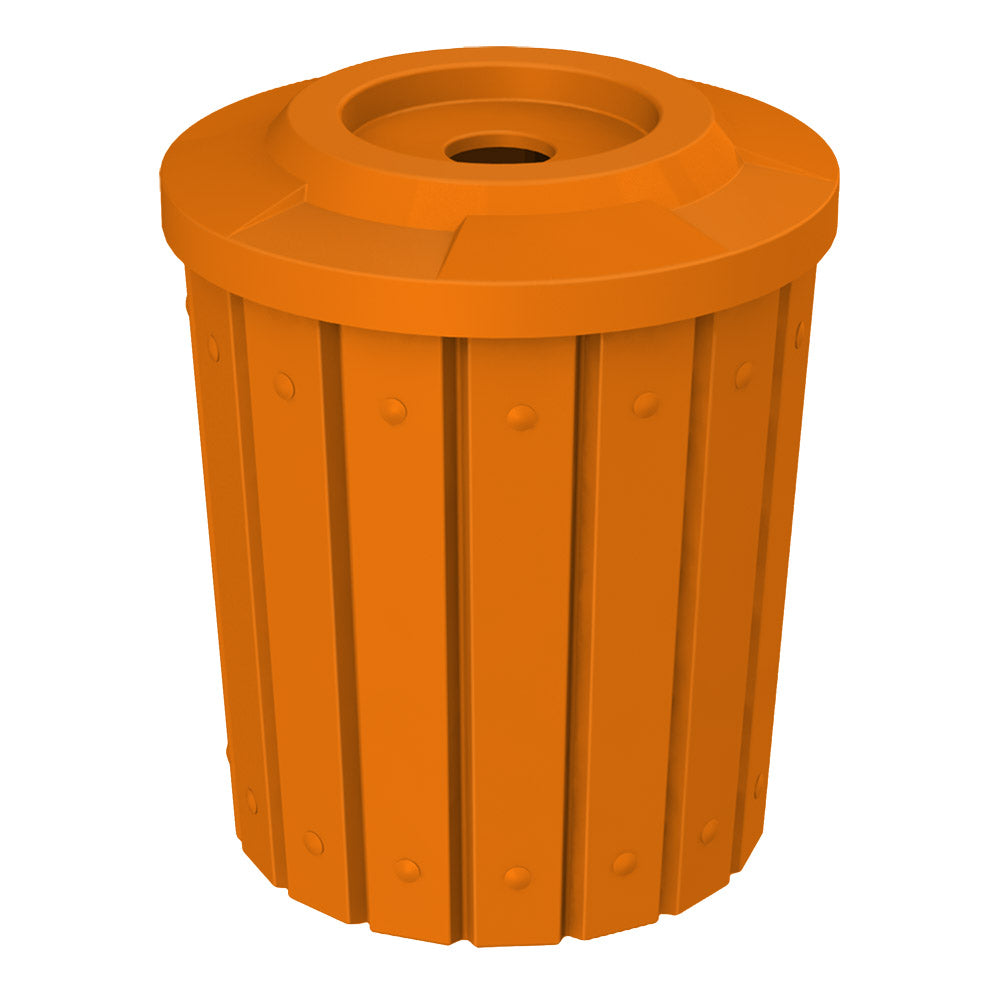 42 Gallon Signature Round | Flat Top with 5" hole - Assembly - Red - Anchorline Supply