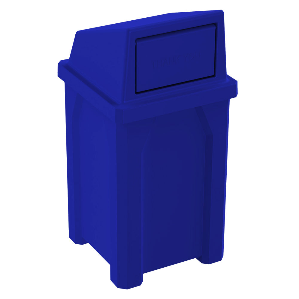32 Gallon Classic Square | Square Dome Top - Assembly - Light Granite - Anchorline Supply