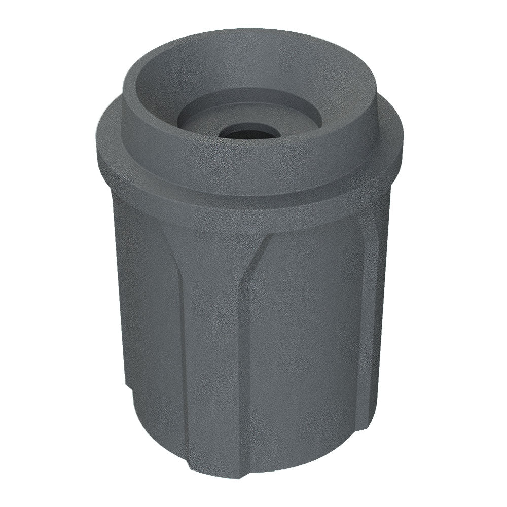 42 Gallon Classic Round | Funnel Lid with 5" hole - Assembly - White - Anchorline Supply