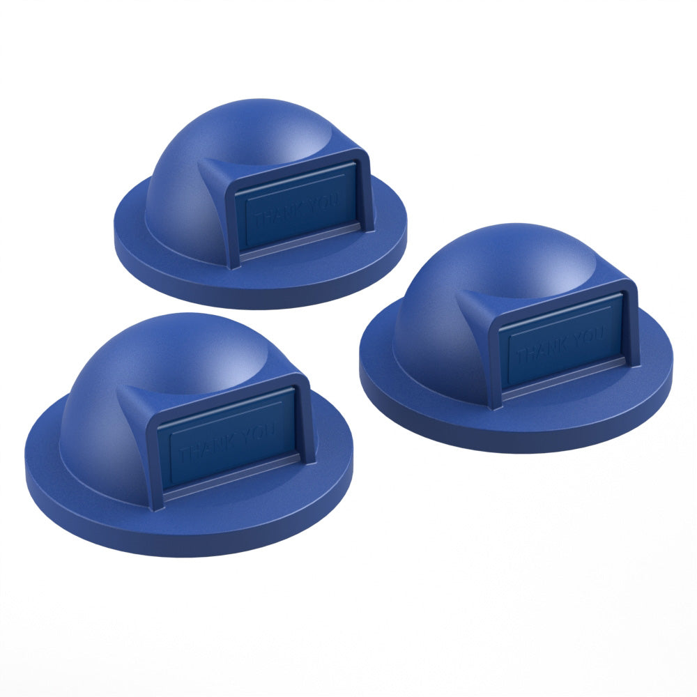 3-PACK Dome Top Lid (fits 42 & 55 gallon round) - Green - Anchorline Supply