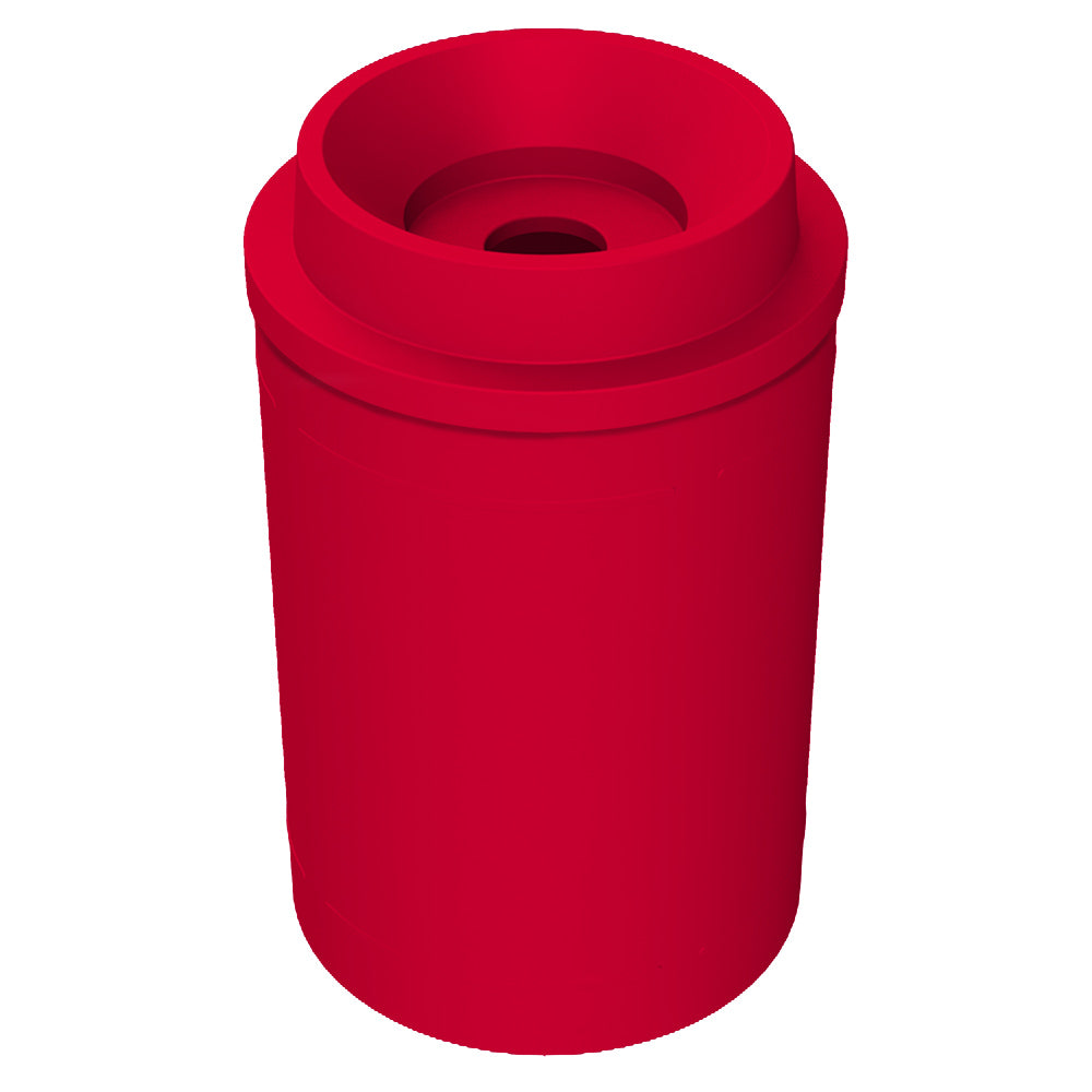 55 Gallon Classic Round | Funnel with 5"Hole Lid - Assembly - Orange - Anchorline Supply