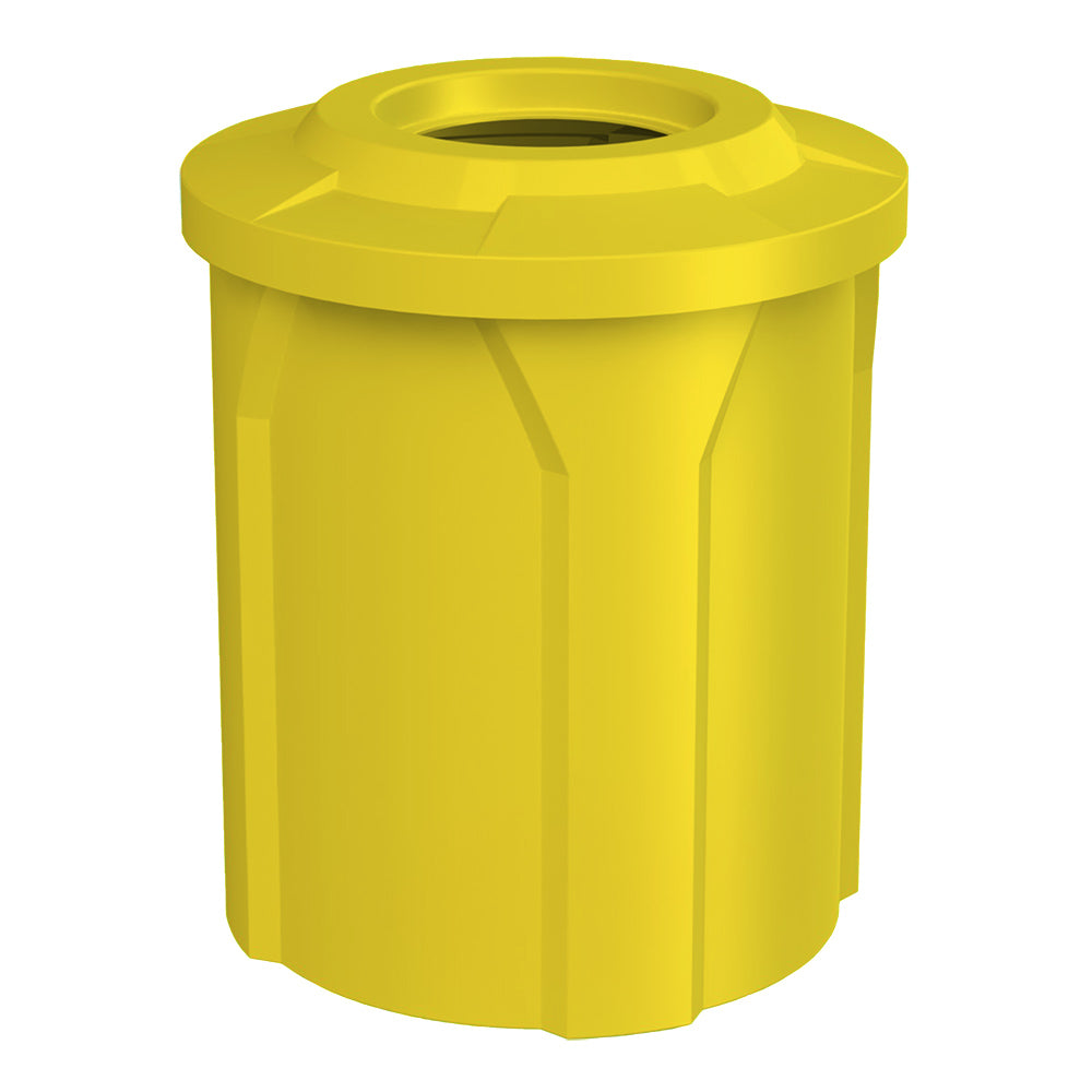 42 Gallon Classic Round | Flat Lid with 11.5" hole - Assembly - Green - Anchorline Supply