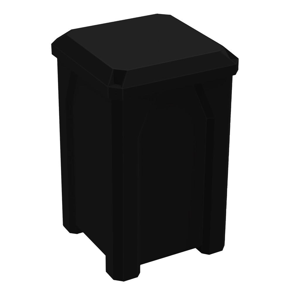 32 Gallon Classic Square | Flat Lid Dust Cover - Assembly - Light Granite - Anchorline Supply