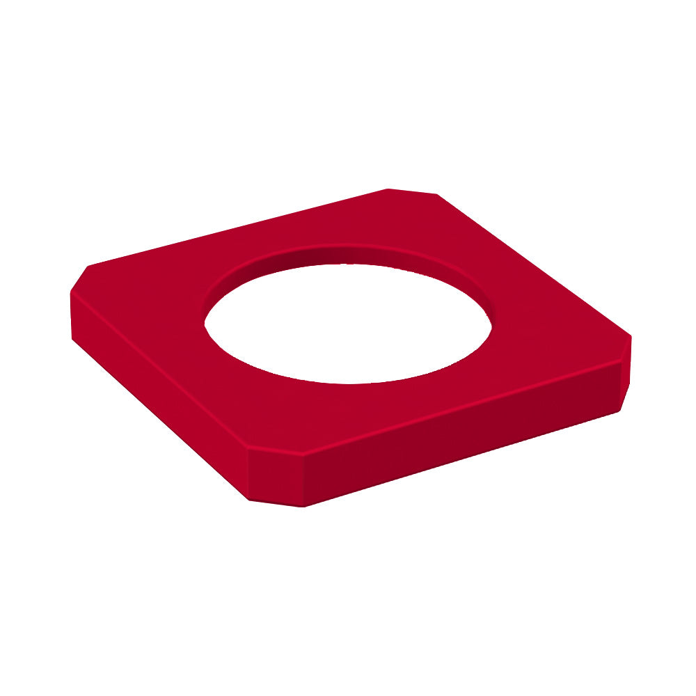 11.5" Recycle Lid (fits 22 gallon square) - Black - Anchorline Supply