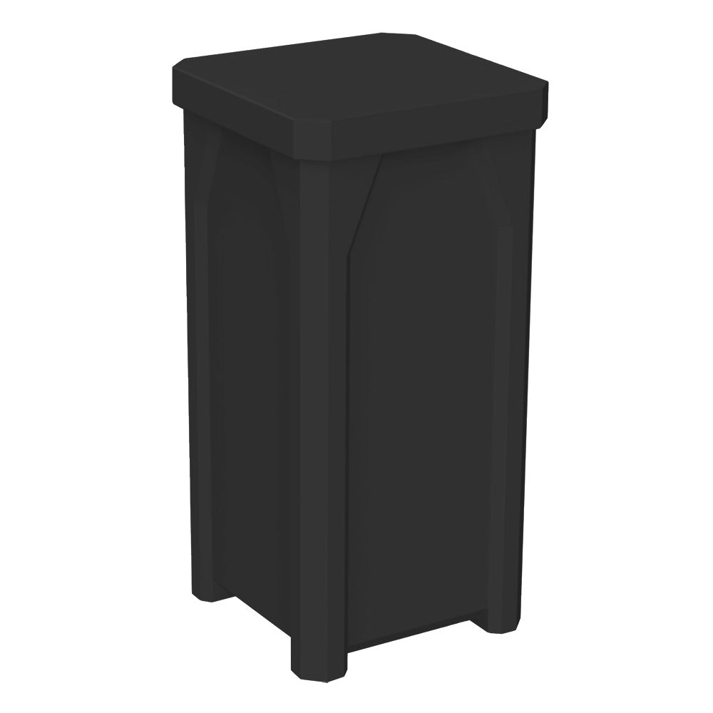 22 Gallon Classic Square | Flat Lid Dust Cover - Assembly - Brown Granite - Anchorline Supply