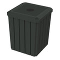52 Gallon Signature Square | Flat Lid with 5" Hole - Assembly - Blue - Anchorline Supply