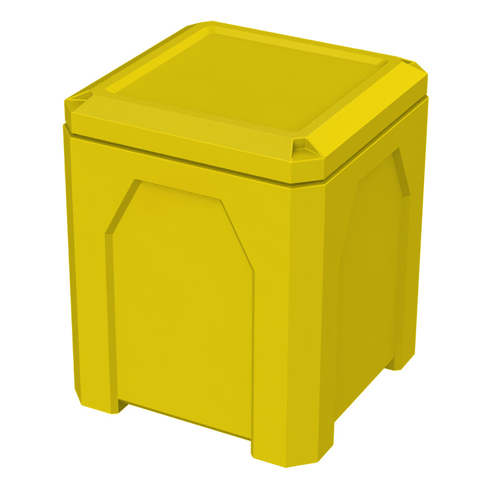 52 Gallon Classic Square | Flat Lid Dust Cover - Assembly - Green - Anchorline Supply