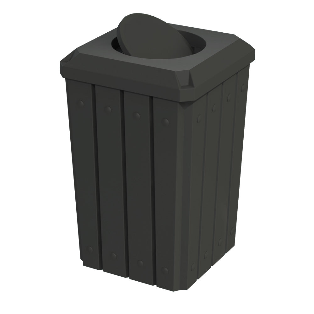32 Gallon Signature Square | Bug Barrier Lid - Assembly - Green - Anchorline Supply