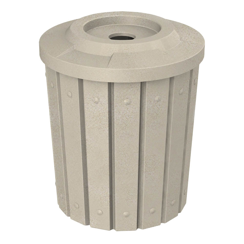 42 Gallon Signature Round | Flat Top with 5" hole - Assembly - Blue - Anchorline Supply