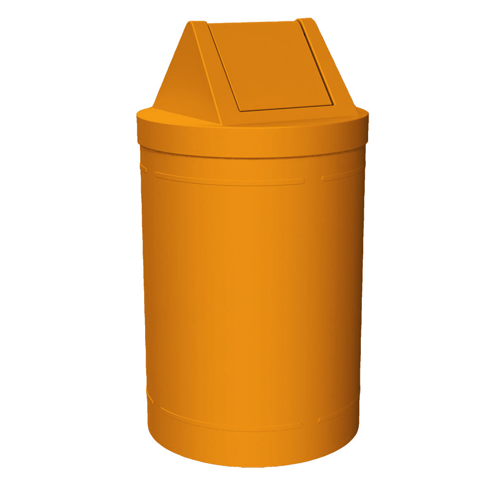 55 Gallon Classic Round | Swing Top - Assembly - Black - Anchorline Supply