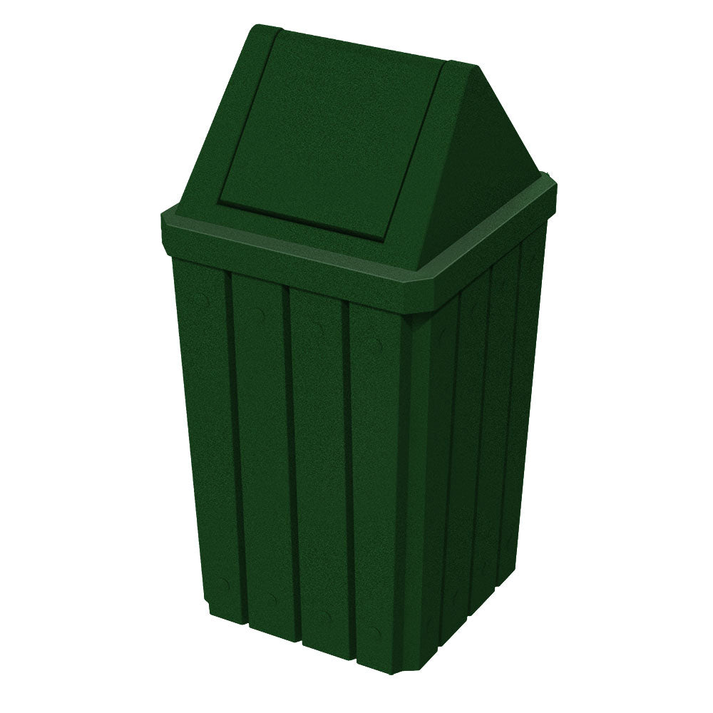32 Gallon Signature Square | Swing Top Lid - Assembly - Red - Anchorline Supply