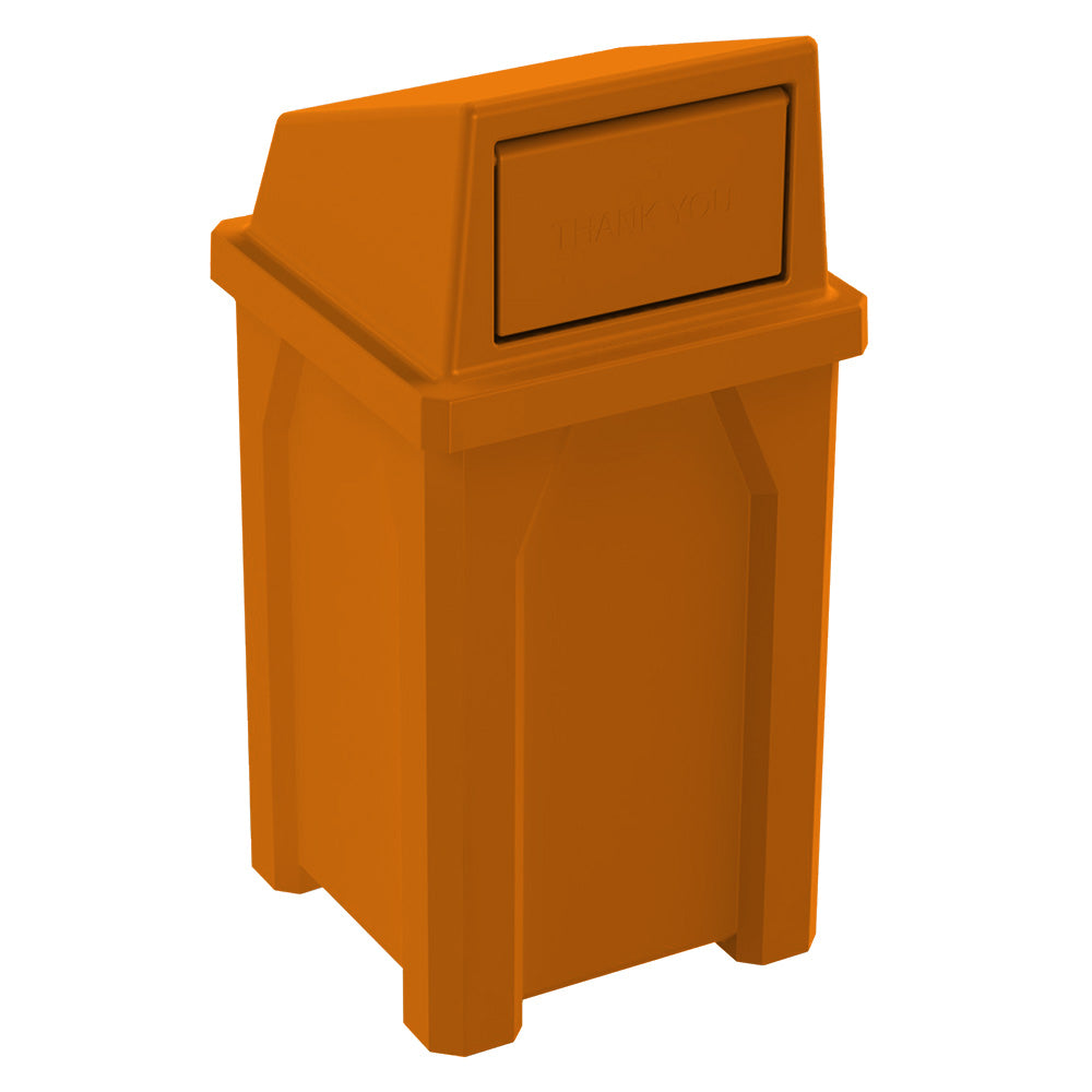 32 Gallon Classic Square | Square Dome Top - Assembly - White - Anchorline Supply