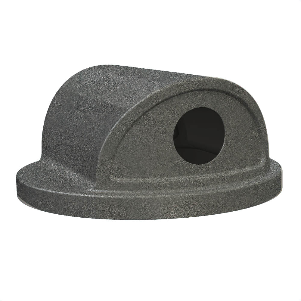 2-Way with 5" Holes (fits 42 & 55 gallon round) - White - Anchorline Supply