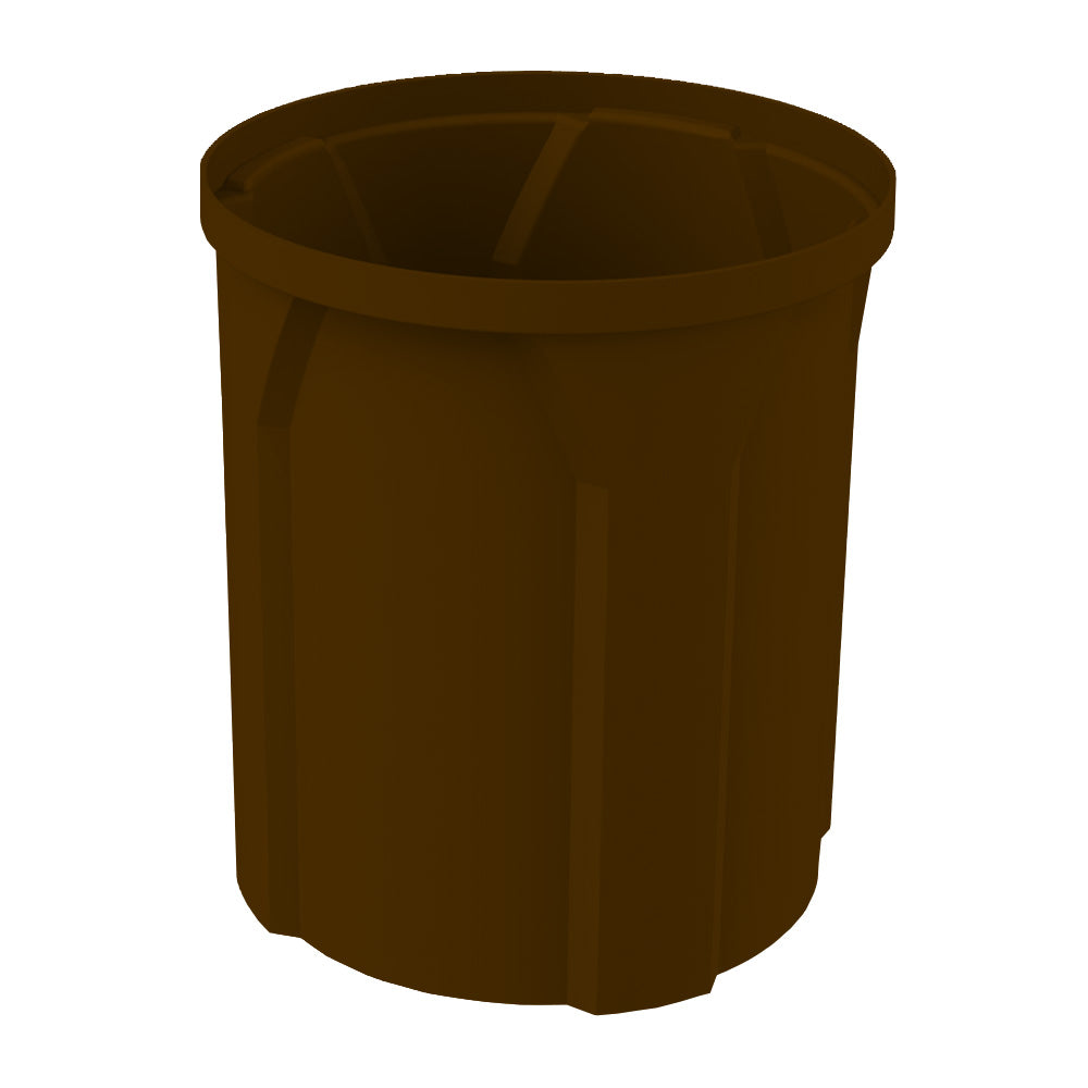 42 Gallon Round Classic Receptacle - Dark Granite - Anchorline Supply