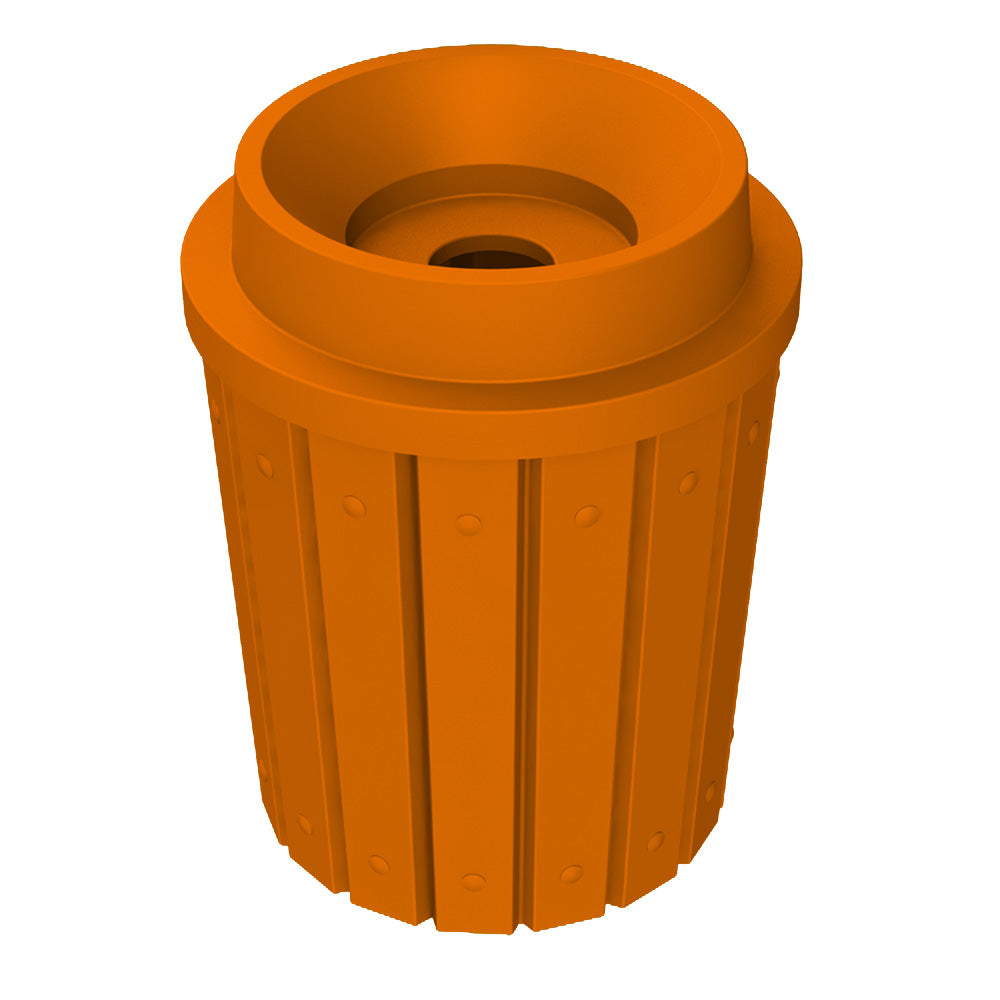 42 Gallon Signature Round | Funnel Top with 5" Hole - Assembly - Red - Anchorline Supply