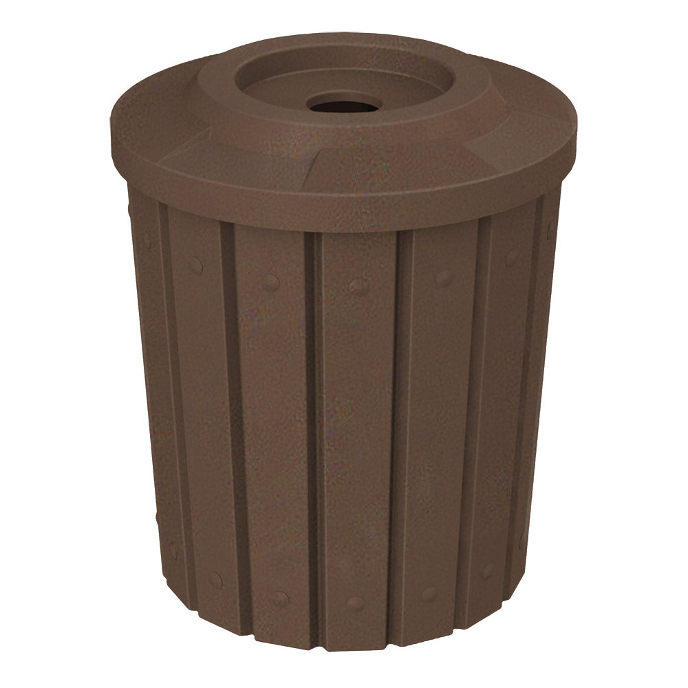 42 Gallon Signature Round | Flat Top with 5" hole - Assembly - Green Granite - Anchorline Supply