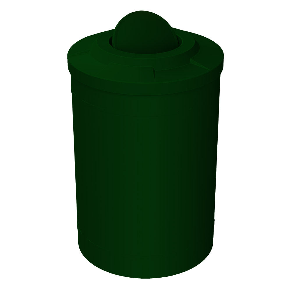55 Gallon Classic Round | Flat Top with Bug Barrier - Assembly - Yellow - Anchorline Supply