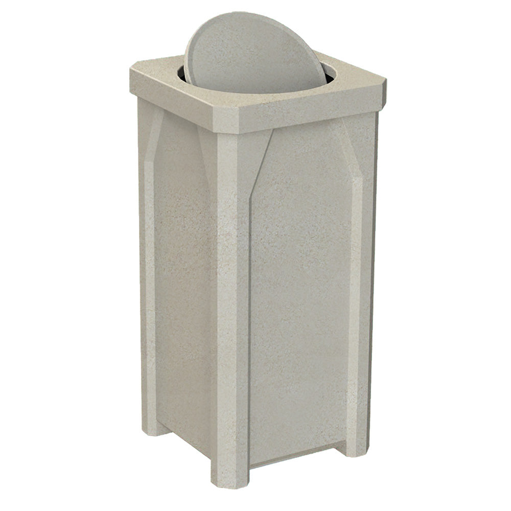 22 Gallon Classic Square | Bug Barrier Lid - Assembly - Light Granite - Anchorline Supply