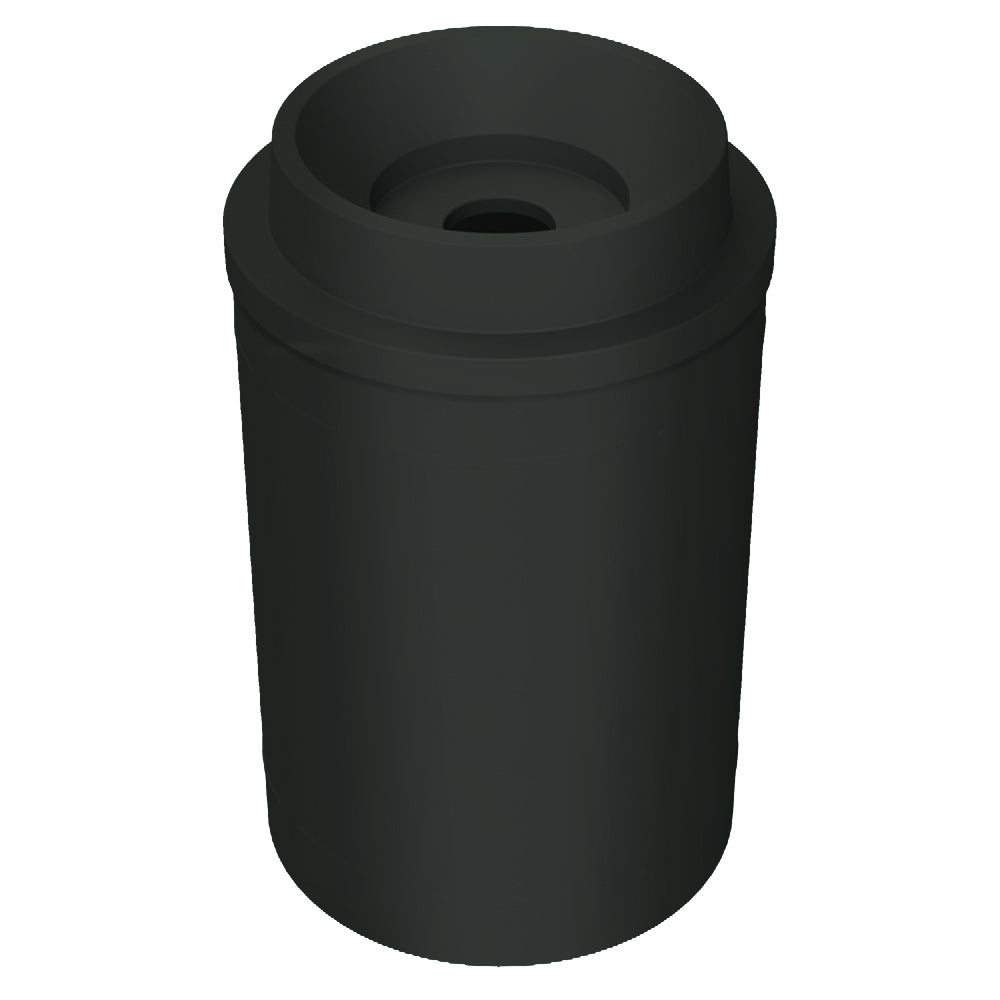 55 Gallon Classic Round | Funnel with 5"Hole Lid - Assembly - Dark Granite - Anchorline Supply