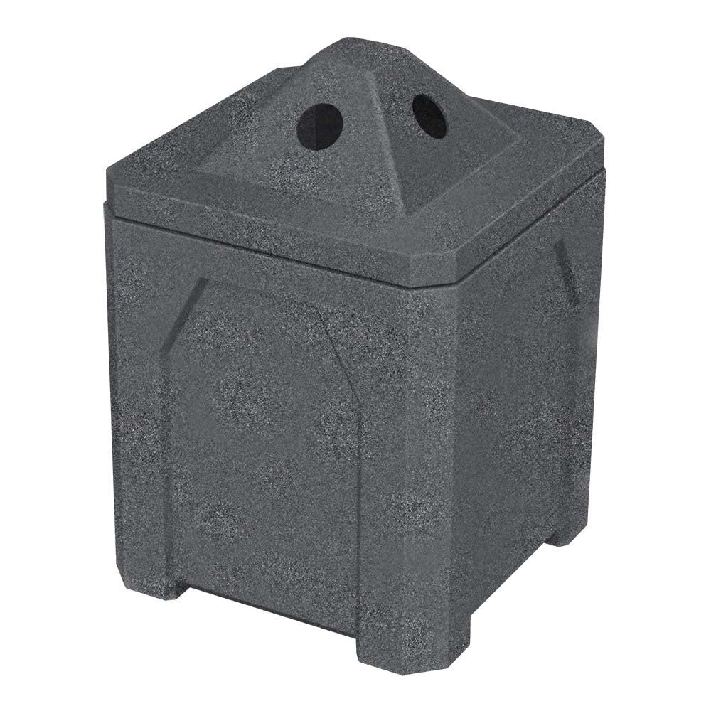52 Gallon Classic Square | Pyramid Top - Assembly - Yellow - Anchorline Supply