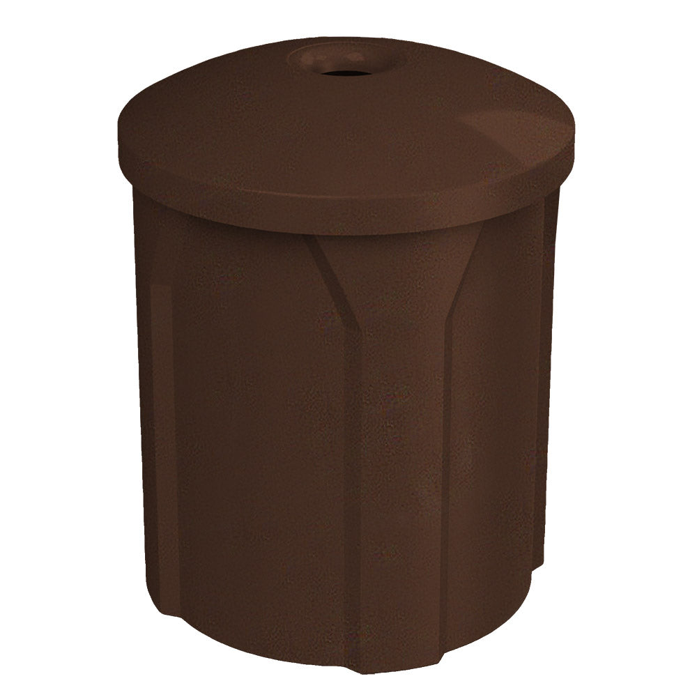 42 Gallon Classic Round | Mushroom Lid - Assembly - Green Granite - Anchorline Supply