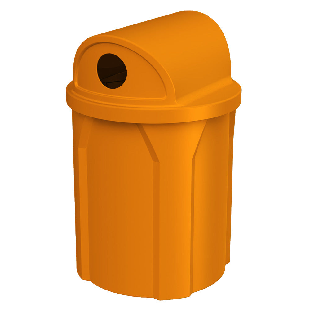 42 Gallon Classic Round | 2-Way 5" Recycle Lid - Assembly - Red - Anchorline Supply