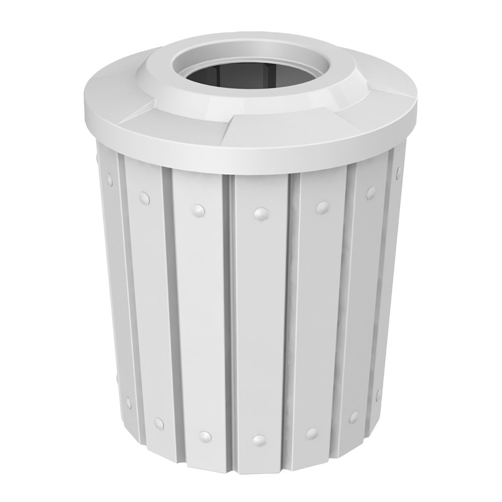 42 Gallon Signature Round | Flat Top with 11.5" hole - Assembly - Black - Anchorline Supply