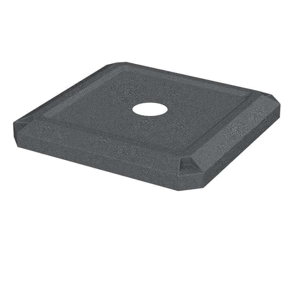 5" Recycle Lid (fits 52 gallon square) - White - Anchorline Supply
