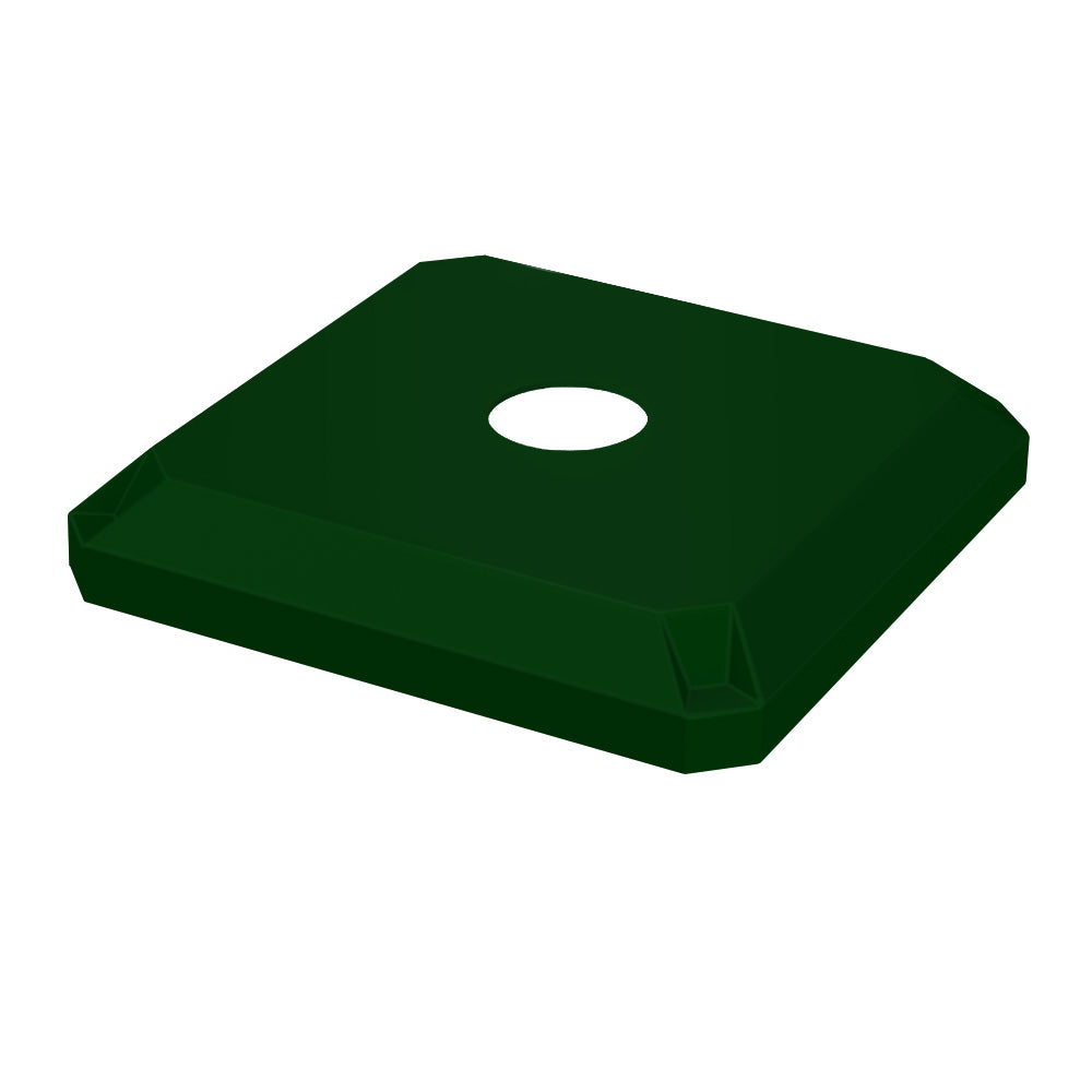 5" Recycle Lid (fits 32 gallon square) - White - Anchorline Supply
