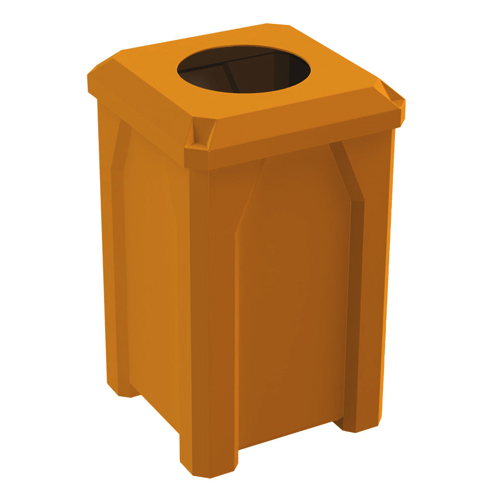 32 Gallon Classic Square | 11.5" Recycle Lid - Assembly - Red - Anchorline Supply