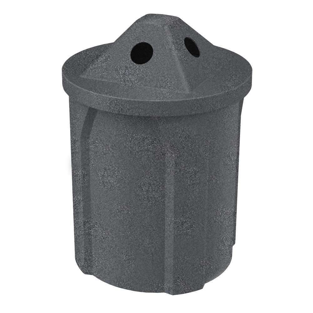 42 Gallon Classic Round | Pyramid Top - Assembly - White - Anchorline Supply