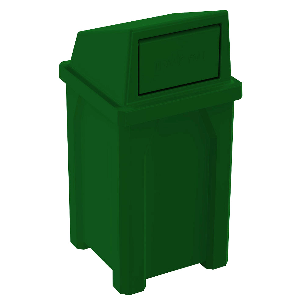 32 Gallon Classic Square | Square Dome Top - Assembly - Blue - Anchorline Supply
