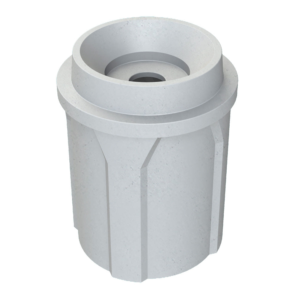 42 Gallon Classic Round | Funnel Lid with 5" hole - Assembly - Orange - Anchorline Supply