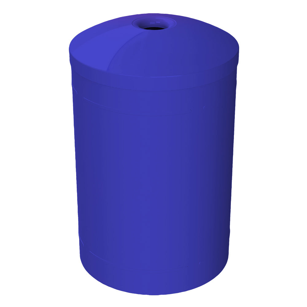55 Gallon Classic Round | Mushroom Top Lid - Assembly - Light Granite - Anchorline Supply