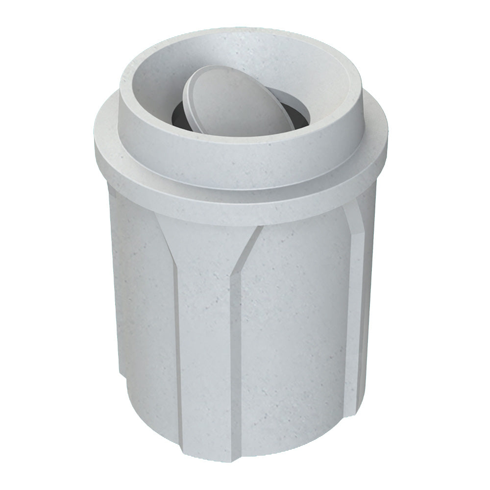42 Gallon Classic Round | Funnel Lid with Bug Barrier - Assembly - Yellow - Anchorline Supply