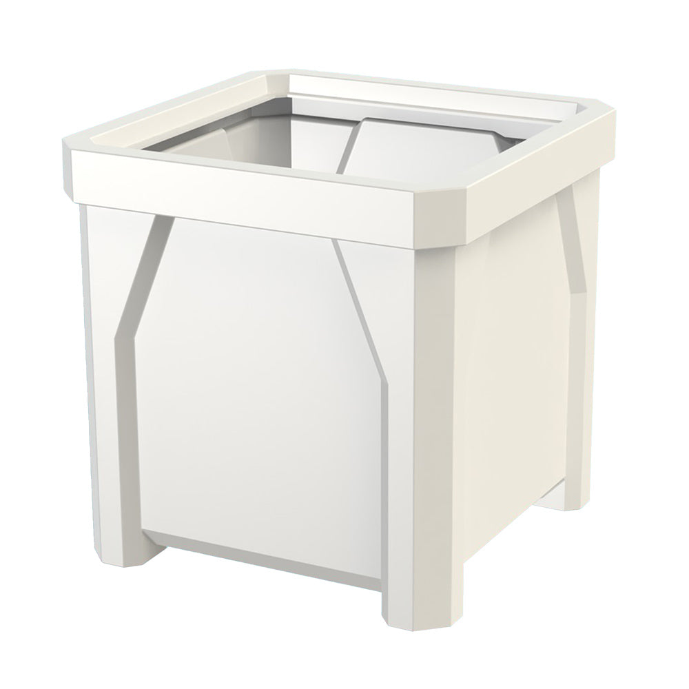 36" Square Plastic Planter - Light Granite - Anchorline Supply