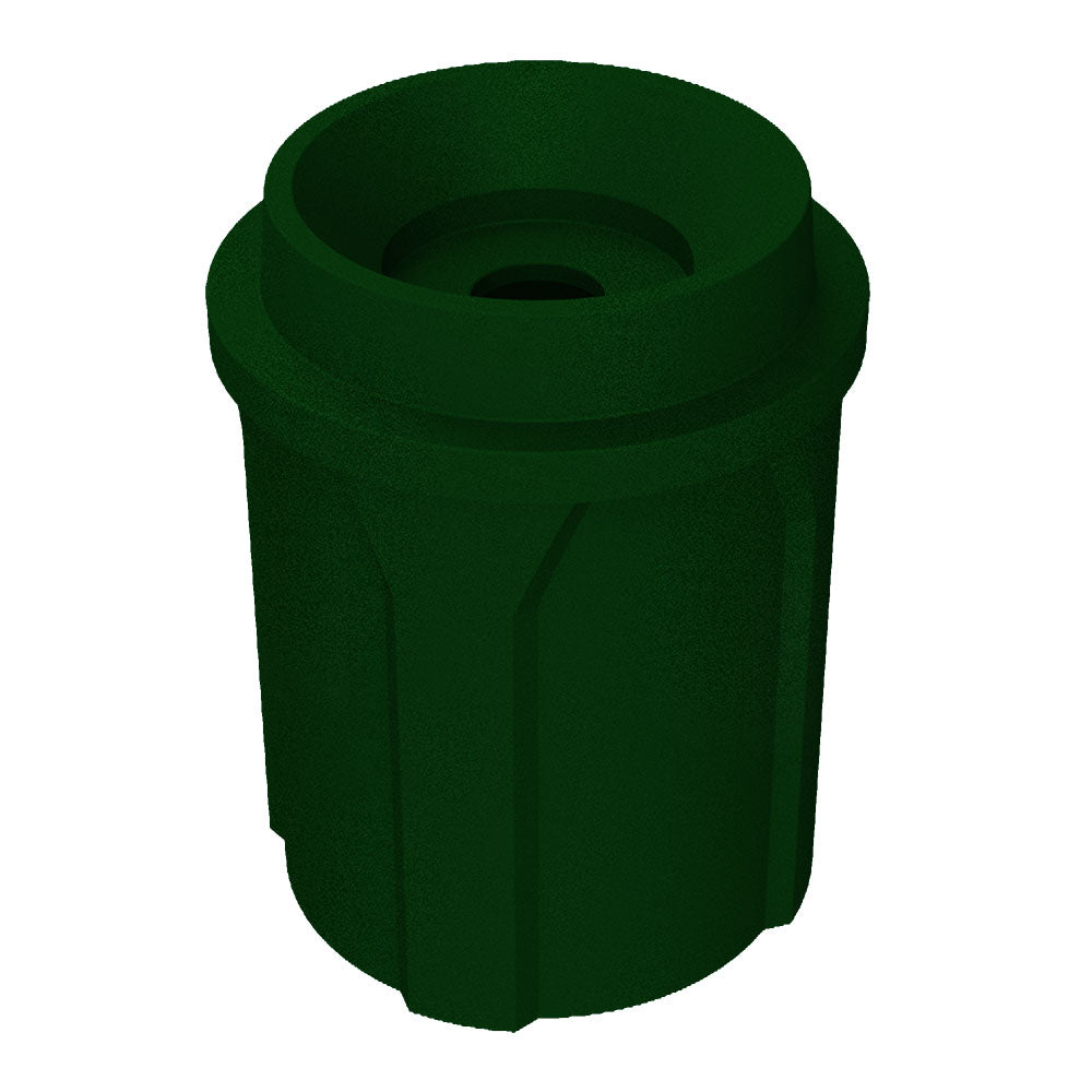 42 Gallon Classic Round | Funnel Lid with 5" hole - Assembly - Yellow - Anchorline Supply