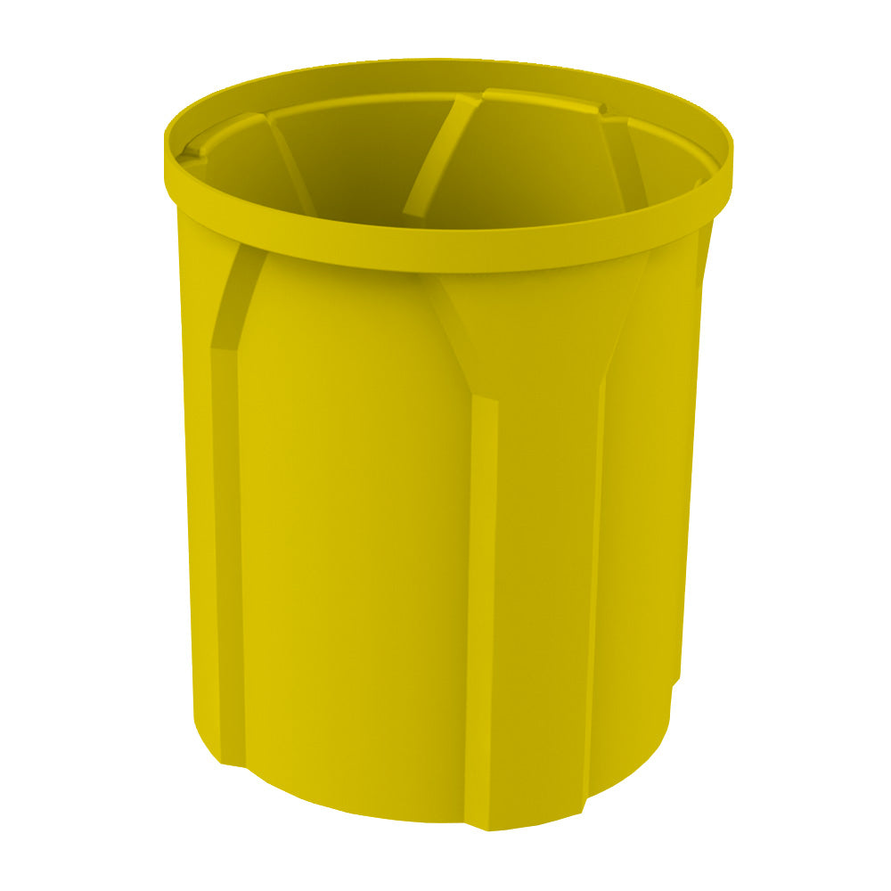 42 Gallon Round Classic Receptacle - Brown - Anchorline Supply