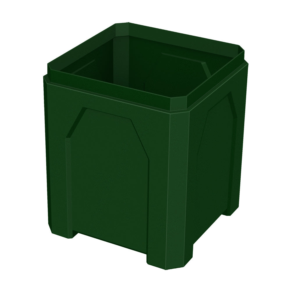52 Gallon Square Classic Receptacle - Light Granite - Anchorline Supply