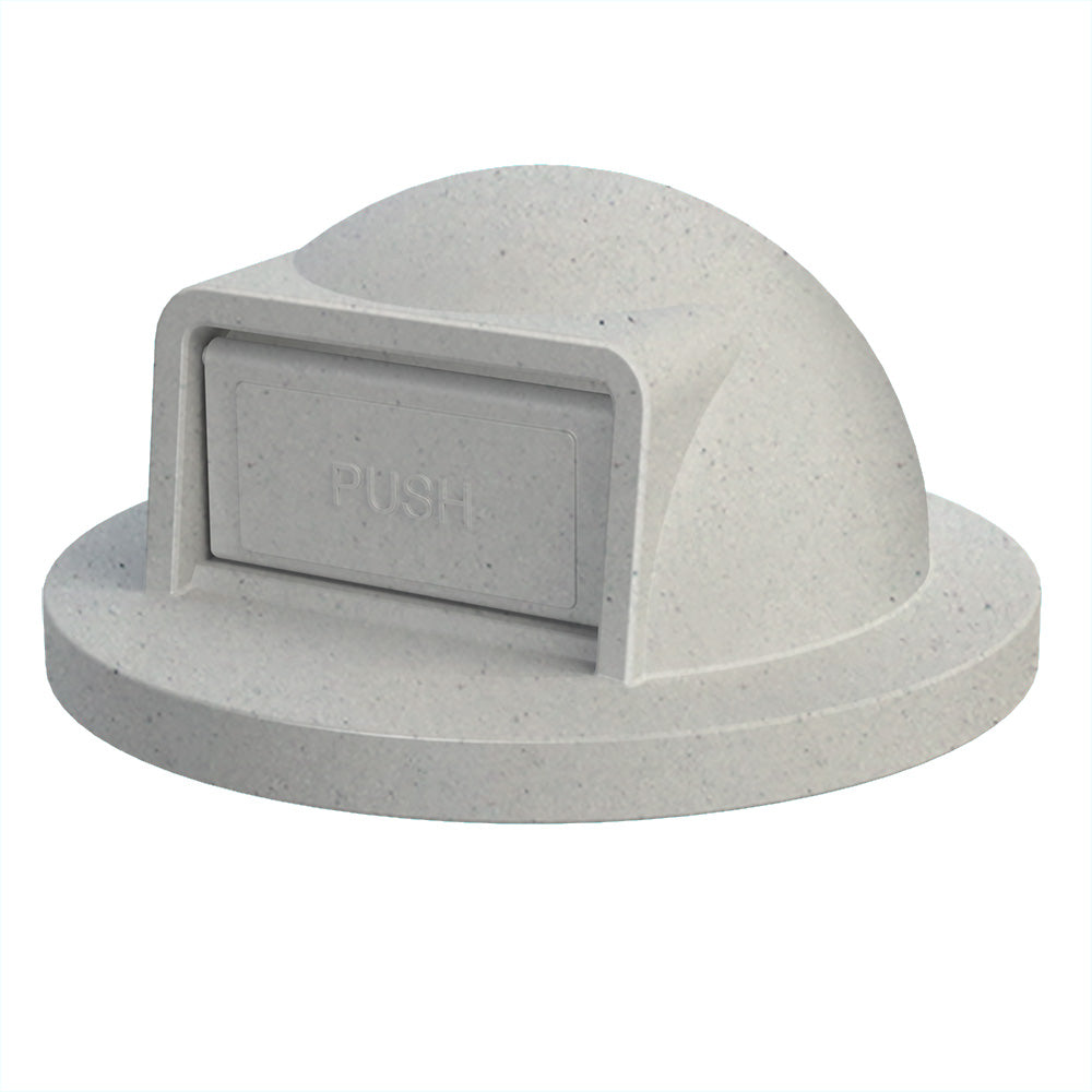 Dome Top Lid (fits 42 & 55 gallon round) - Yellow - Anchorline Supply